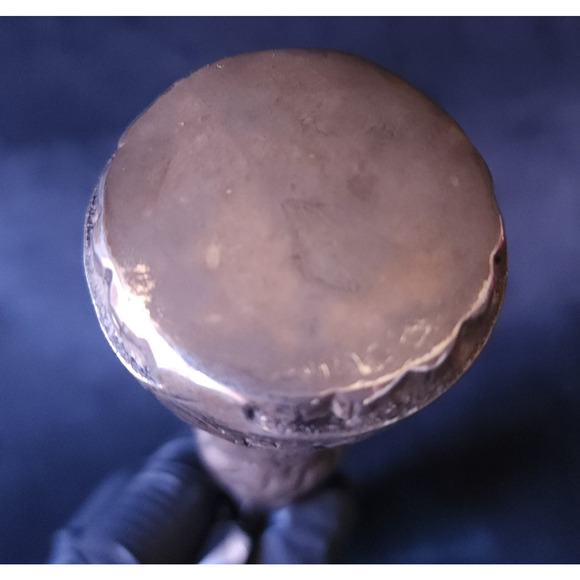 Vintage Rare Ornate Desk Magnifier Magnifying Glass Silverplate Made in India - Picture 9 of 9